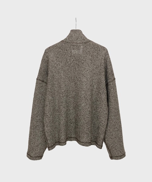 KIIT(キート)の「KIIT キート / FULL ZIP HIGH NECK TOPS フルジップハイネックトップス トレーナー(セットアップ) / KIO-T97-005(スウェット・メンズ・ブラウン・1/2/3)」の2枚目の写真