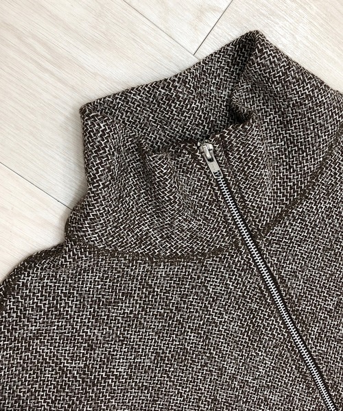 KIIT(キート)の「KIIT キート / FULL ZIP HIGH NECK TOPS フルジップハイネックトップス トレーナー(セットアップ) / KIO-T97-005(スウェット・メンズ・ブラウン・1/2/3)」の6枚目の写真