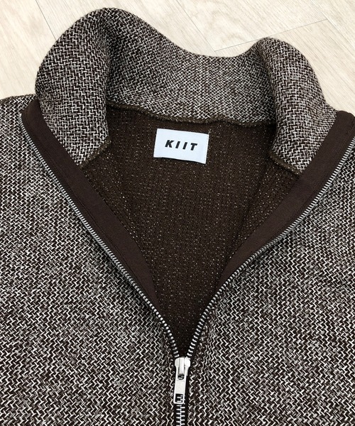 KIIT(キート)の「KIIT キート / FULL ZIP HIGH NECK TOPS フルジップハイネックトップス トレーナー(セットアップ) / KIO-T97-005(スウェット・メンズ・ブラウン・1/2/3)」の3枚目の写真