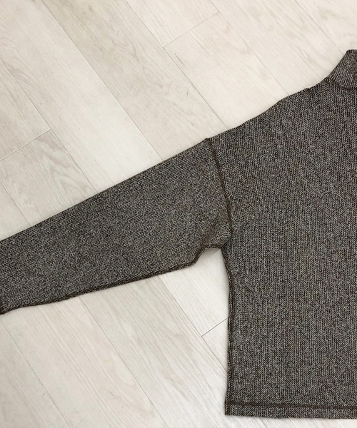KIIT(キート)の「KIIT キート / FULL ZIP HIGH NECK TOPS フルジップハイネックトップス トレーナー(セットアップ) / KIO-T97-005(スウェット・メンズ・ブラウン・1/2/3)」の4枚目の写真