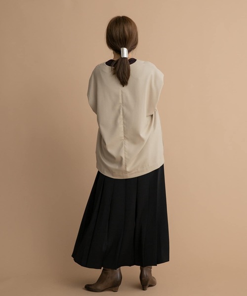 LAATO（ラート）の「WOOL LONG T-SHIRTS（Tシャツ/カットソー・レディース・グレー系その他/ブラウン・FREE）」の13枚目の写真