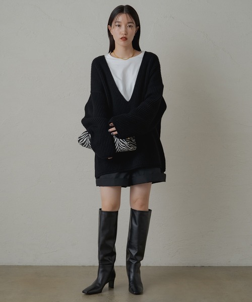 LOUNGEDRESS（ラウンジドレス）の「オーバーVニット（ニット/セーター