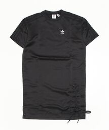 人気　adidas originals レーストリム Tシャツワンピース adidas（アディダス）の「レーストリム Tシャツワンピース
