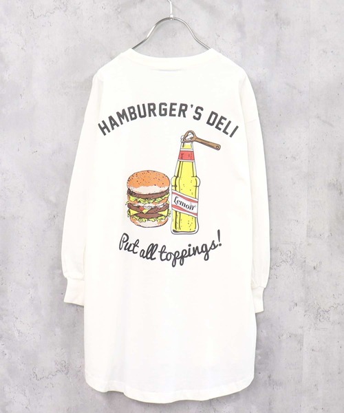 THE CASUAL(カジュアル)の「選べる18カラービッグシルエットひざ丈ワンピース(ワンピース・キッズ・ブラック/ダークグリーン/ベージュ/ネイビー/ブラウン/オフホワイト/ミント/ラベンダー/チャコール/ホワイト系/ホワイト系1/ホワイト系2/ホワイト系3/ホワイト系4/ホワイト系5/ホワイト系6/ホワイト系7/ホワイト系8・110cm/120cm/130cm/140cm/150cm/160cm)」の2枚目の写真