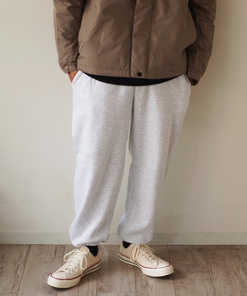 GGD（ジージーディー）の「【GGD】 ルーズシルエット スエットパンツ（スウェットパンツ・メンズ・杢グレー/グレー/ブラック/グリーン・FREE）」の4枚目の写真