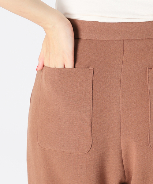 Simplicite(サンプリシテ)の「ニュアンスパンツ(スラックス・レディース・ネイビー/ブラウン/イエロー・SMALL/MEDIUM)」の20枚目の写真