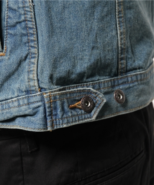 WEGO（ウィゴー）の「WEGO/デニムGジャン（デニムジャケット・メンズ・ホワイト/ブルー/ネイビー・LARGE/X-LARGE/MEDIUM）」の11枚目の写真