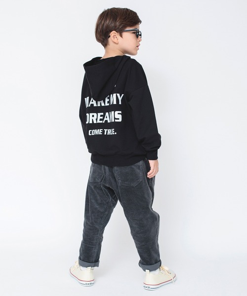 BRANSHES（ブランシェス）の「【バックプリント】ロゴフーデットパーカー（スウェット・キッズ・ネイビー/ブラック/アイボリー・130/110/140/150/160/120/100）」の10枚目の写真