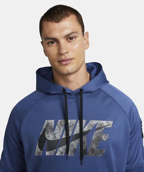 NIKE ナイキ パーカー therma-fit 青 ブルー Lサイズ