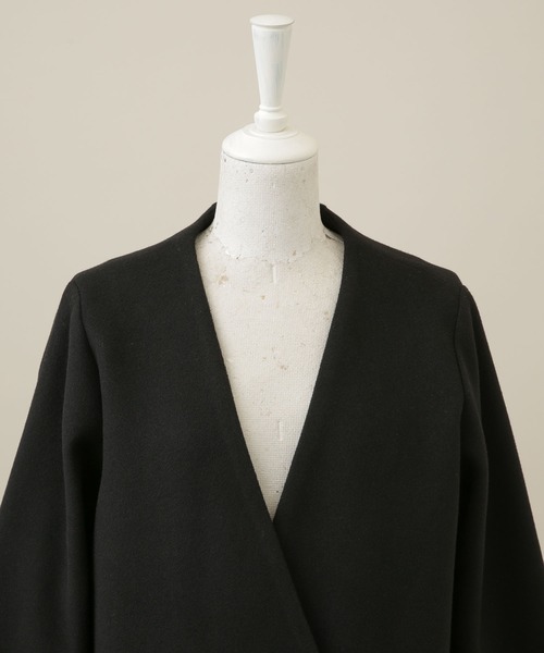 LB.04/Vネックノーカラーコート
