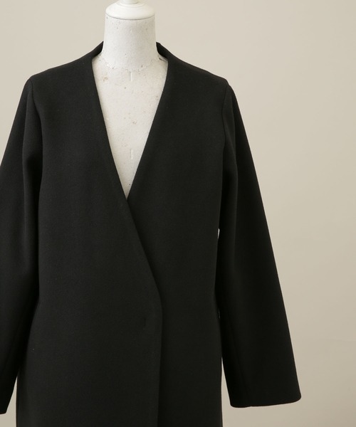 LB.04/Vネックノーカラーコート