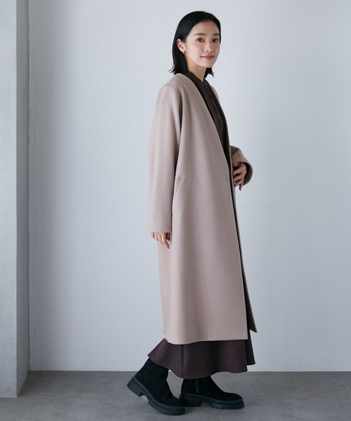 NANO universe（ナノユニバース）の「LB.04/Vネックノーカラーコート