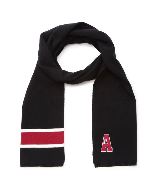 AVIREX(アヴィレックス)の「COLLEGE LOGO/カレッジロゴマフラー(その他雑貨・メンズ・ブラック/ネイビー/グレー・F)」の4枚目の写真