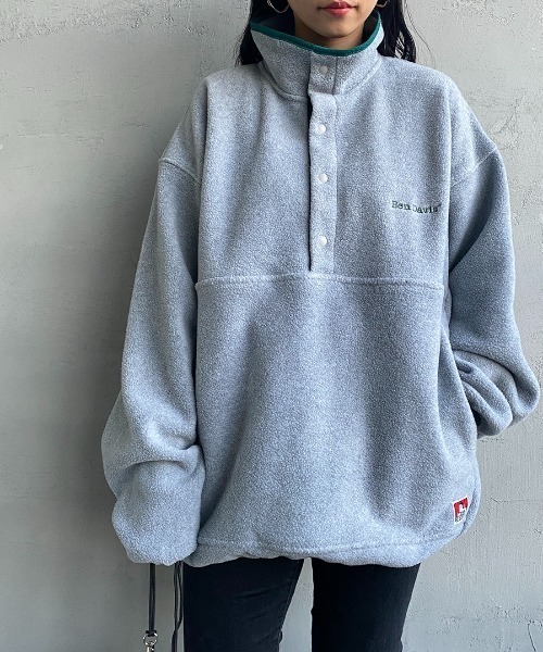 BEN DAVIS（ベンデイビス）の「[BEN DAVIS/ベンデイビス] ハーフスナップフリースプルオーバー（その他アウター・レディース・アニマル/イエロー/ターコイズブルー/ダークグリーン/グレー・M/XL/L）」の15枚目の写真