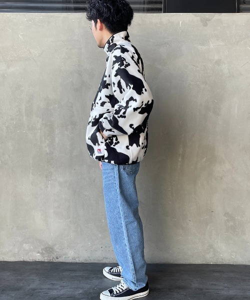 BEN DAVIS（ベンデイビス）の「[BEN DAVIS/ベンデイビス] ハーフスナップフリースプルオーバー（その他アウター・レディース・アニマル/イエロー/ターコイズブルー/ダークグリーン/グレー・M/XL/L）」の12枚目の写真