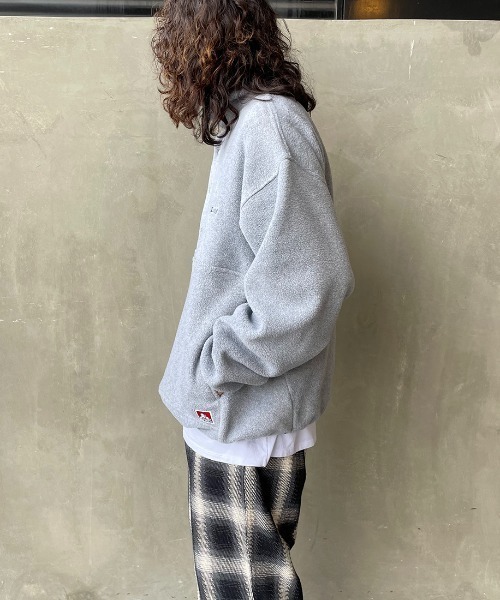 BEN DAVIS（ベンデイビス）の「[BEN DAVIS/ベンデイビス] ハーフスナップフリースプルオーバー（その他アウター・レディース・アニマル/イエロー/ターコイズブルー/ダークグリーン/グレー・M/XL/L）」の17枚目の写真