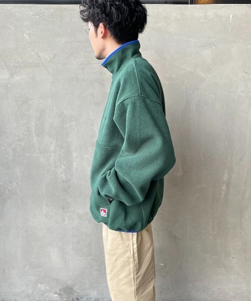 BEN DAVIS（ベンデイビス）の「[BEN DAVIS/ベンデイビス] ハーフスナップフリースプルオーバー（その他アウター・レディース・アニマル/イエロー/ターコイズブルー/ダークグリーン/グレー・M/XL/L）」の19枚目の写真