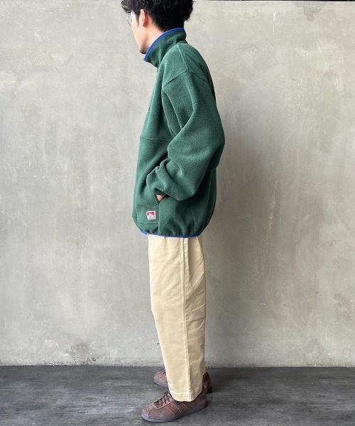 BEN DAVIS（ベンデイビス）の「[BEN DAVIS/ベンデイビス] ハーフスナップフリースプルオーバー（その他アウター・レディース・アニマル/イエロー/ターコイズブルー/ダークグリーン/グレー・M/XL/L）」の6枚目の写真