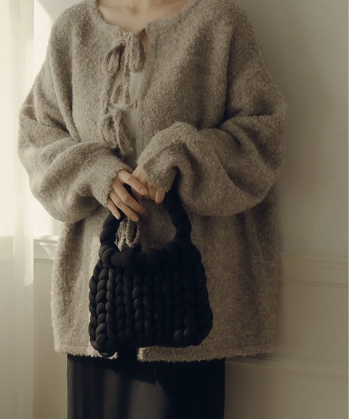 fupel（フぺル）の「マンドゥトートバッグ（トートバッグ・レディース・アイボリー/ブラック/ピンク・FREE）」の13枚目の写真