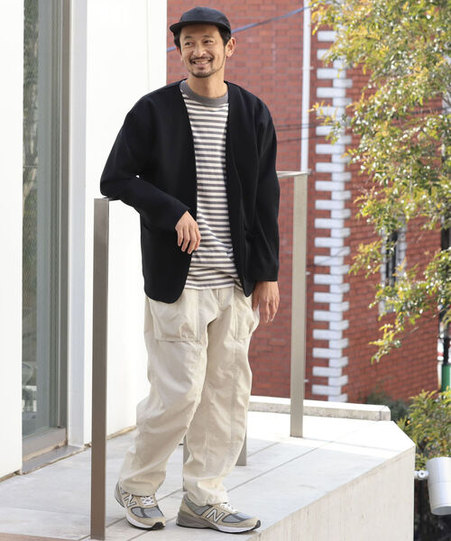 B:MING by BEAMS(ビーミングバイビームス)の「B:MING by BEAMS / ダブルフェイス ノーカラー イージー ジャケット(ノーカラージャケット・メンズ・ベージュ/ブラック・SMALL/MEDIUM/LARGE/X-LARGE)」の6枚目の写真