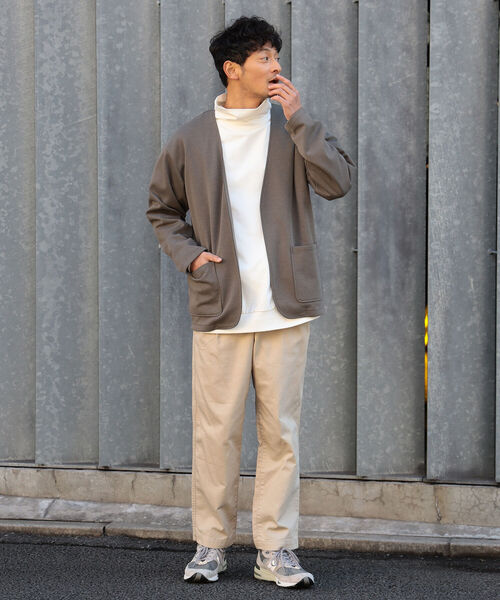 B:MING by BEAMS(ビーミングバイビームス)の「B:MING by BEAMS / ダブルフェイス ノーカラー イージー ジャケット(ノーカラージャケット・メンズ・ベージュ/ブラック・SMALL/MEDIUM/LARGE/X-LARGE)」の5枚目の写真