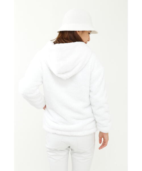 new balance golf】ボアフリース 防風総裏 フルジップ フーディー