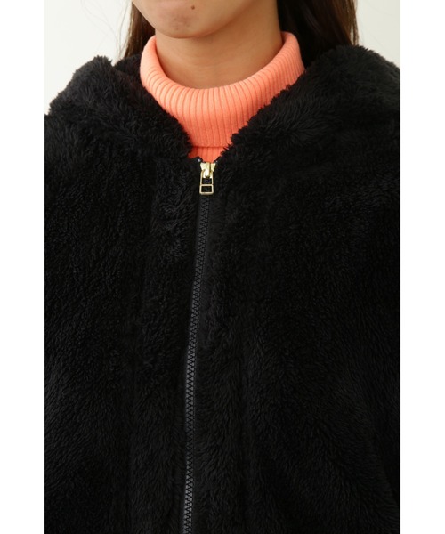 new balance golf】ボアフリース 防風総裏 フルジップ フーディー