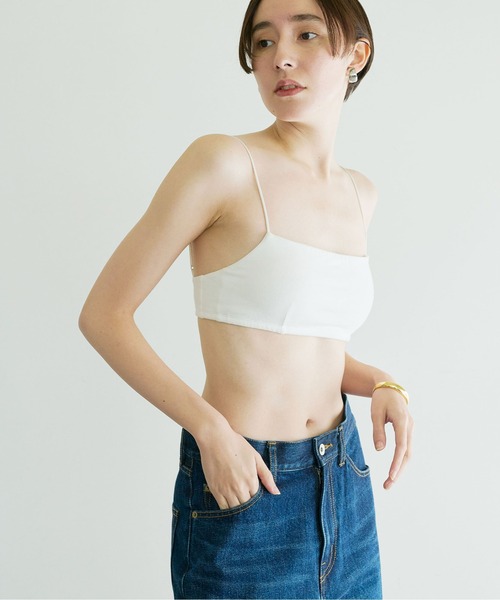 「La nature linge」ベア天竺キャミソール レディース セール】【La nature linge】ベア天竺キャミソールブラ