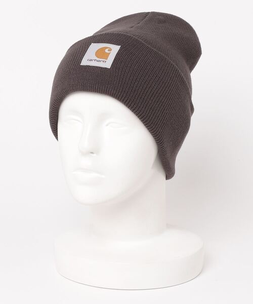 Carhartt WIP（カーハートダブリューアイピー）の「【Carhartt/カーハート】アクリル ワッチキャップ/WIP ACRYLIC WATCH HAT /ニット帽（ニットキャップ/ビーニー・メンズ・チャコールグレー/ダークグリーン/ブラック/ネイビー/ブラウン・FREE）」の7枚目の写真