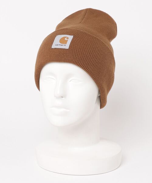 Carhartt WIP（カーハートダブリューアイピー）の「【Carhartt/カーハート】アクリル ワッチキャップ/WIP ACRYLIC WATCH HAT /ニット帽（ニットキャップ/ビーニー・メンズ・チャコールグレー/ダークグリーン/ブラック/ネイビー/ブラウン・FREE）」の9枚目の写真