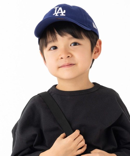 【新品✨未開封】familiar ニューエラ　キャップ　ネイビー　キッズ NEW ERA ニューエラ キャップ 帽子 9FORTY LEAGUE キッズ ブルー
