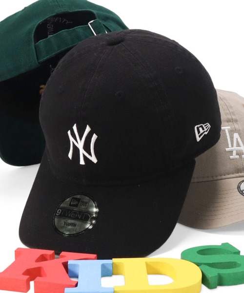 NEW ERA(ニューエラ)の「ニューエラキッズ キャップ Youth9TWENTY MLB(キャップ・キッズ・ベージュ/グリーン/ブラック/ブラック系その他・52-56cm)」の1枚目の写真