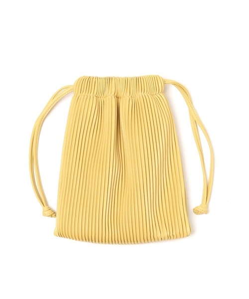 LAKOLE（ラコレ）の「プリーツ巾着2WAYバッグ / 177661（ショルダーバッグ・レディース・ブラック/シルバー/ライトグリーン/グレイッシュベージュ/オレンジ/ピンク/イエロー・FREE）」の14枚目の写真