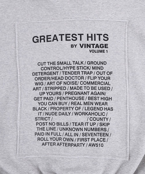 Figments（フィグメンツ）の「【裏起毛】GREATESTジップパーカー（パーカー・レディース・グレー/ブラック・FREE）」の13枚目の写真