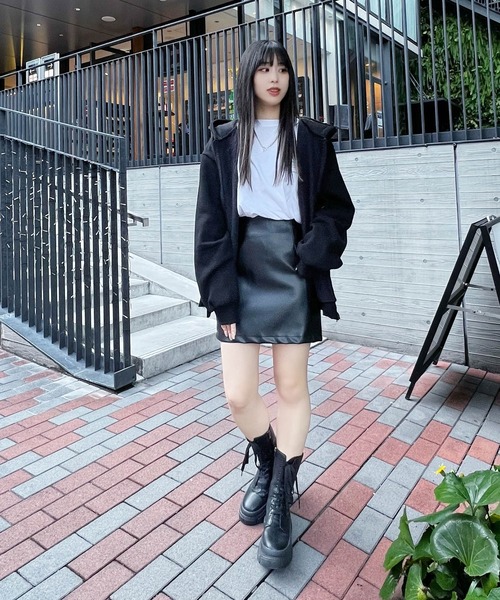 Figments（フィグメンツ）の「【裏起毛】GREATESTジップパーカー（パーカー・レディース・グレー/ブラック・FREE）」の17枚目の写真