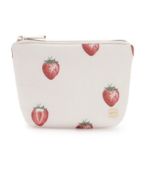 gelato pique（ジェラートピケ）の「strawberry柄ポーチ（ポーチ