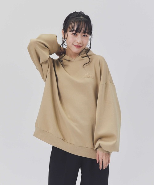 CAMP7(キャンプセブン)の「【CAMP7】フードエンボスパーカー(パーカー・レディース・ベージュ/オフホワイト/ブラック・M/L)」の8枚目の写真