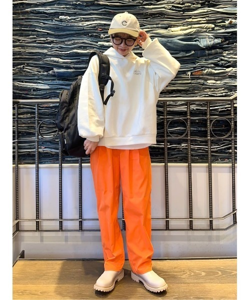 CAMP7(キャンプセブン)の「【CAMP7】フードエンボスパーカー(パーカー・レディース・ベージュ/オフホワイト/ブラック・M/L)」の12枚目の写真