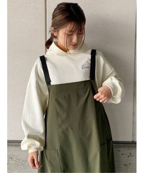 CAMP7(キャンプセブン)の「【CAMP7】フードエンボスパーカー(パーカー・レディース・ベージュ/オフホワイト/ブラック・M/L)」の18枚目の写真