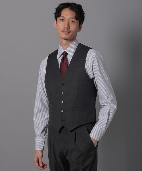 【セール】ストレッチTRベスト/Salon de GW/164239（スーツベスト）｜GLOBAL WORK（グローバルワーク）