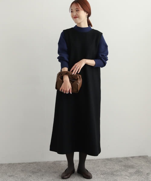 ATON ウール ワンピース ジャンパースカート ジャンパースカート ウールライク ジャンスカ : ZOZOTOWN Yahoo!店