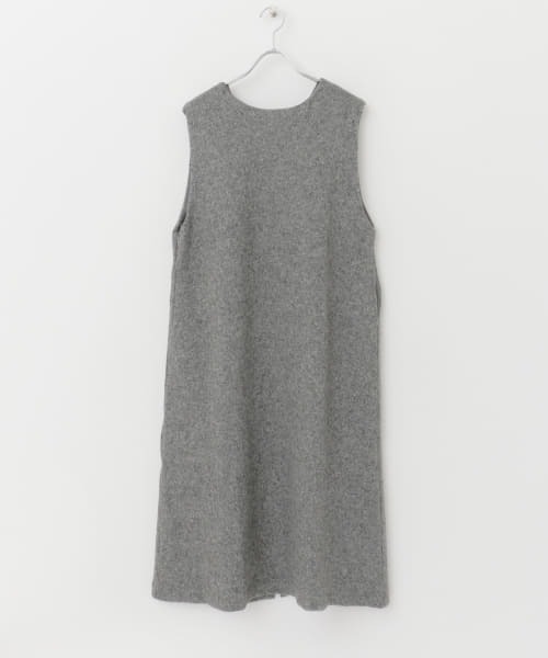 ウール混カットスカート URBAN RESEARCH DOORS (3080 セール】ウール混ブークレカットジャンパースカート（ワンピース