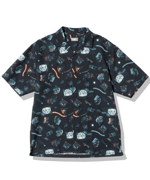 THE NORTH FACE(ザノースフェイス)の「THE NORTH FACE/ザ・ノース・フェイス S/S Aloha Vent Shirt/ショートスリーブアロハベントシャツ 半袖シャツ/アロハシャツ 撥水/UVケア 総柄 オープンカラー NR22330(シャツ/ブラウス・メンズ・ネイビー/グレー/ネイビー×ホワイト/ブラック×ブラック/グリーン系その他/レッド系その他/ネイビー系/グリーン系その他2/ブルー系その他/ベージュ系その他/グレー系その他・S/M/L/XL)」の7枚目の写真