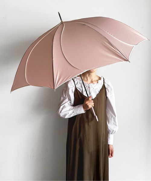 COMMON WARE(コモンウェアー)の「NT : フレラ傘 晴雨兼用花びら傘 UV 60cm(長傘・レディース・ライトパープル/バイオレット/ピンクベージュ・FREE)」の15枚目の写真