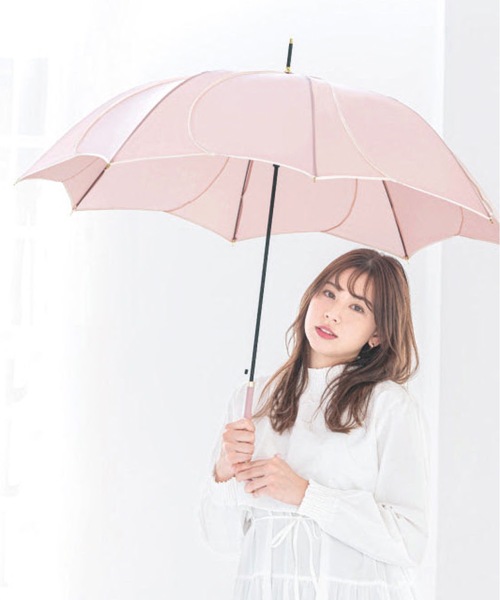 COMMON WARE(コモンウェアー)の「NT : フレラ傘 晴雨兼用花びら傘 UV 60cm(長傘・レディース・ライトパープル/バイオレット/ピンクベージュ・FREE)」の6枚目の写真