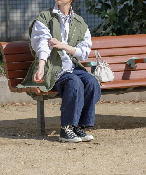 UR Lab.（アーバンリサーチラボ）の「スタンドジップ裏毛プルオーバー（Tシャツ/カットソー・レディース・ベージュ系その他/ネイビー/グレー系その他・FREE）」の7枚目の写真