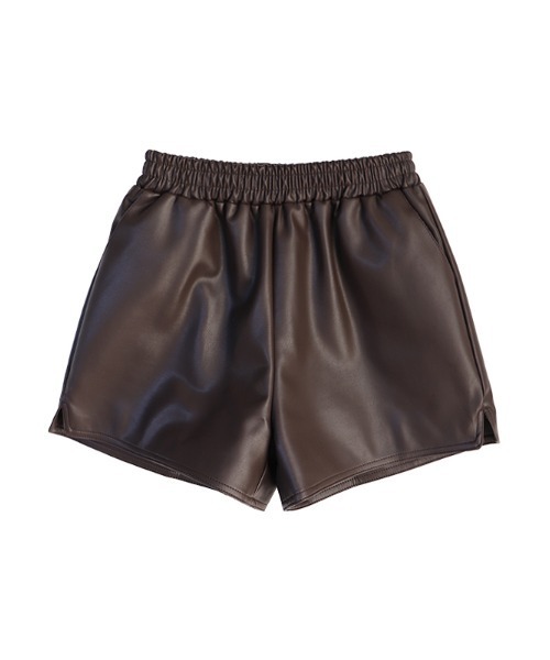 ACYM(アシーム)の「Relax leather short パンツ(その他パンツ・レディース・アイボリー/ブラウン・FREE)」の16枚目の写真