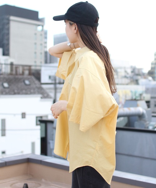 THE SHINZONE（ザ　シンゾーン）の「THE SHINZONE/シンゾーン　ワイドスリーブシャツ　WIDE SLEEVE SHIRT　22MMSBL10（シャツ/ブラウス・レディース・イエロー/ブルー/ホワイト・36）」の7枚目の写真