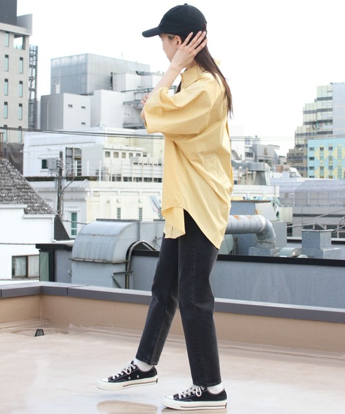 THE SHINZONE（ザ　シンゾーン）の「THE SHINZONE/シンゾーン　ワイドスリーブシャツ　WIDE SLEEVE SHIRT　22MMSBL10（シャツ/ブラウス・レディース・イエロー/ブルー/ホワイト・36）」の9枚目の写真