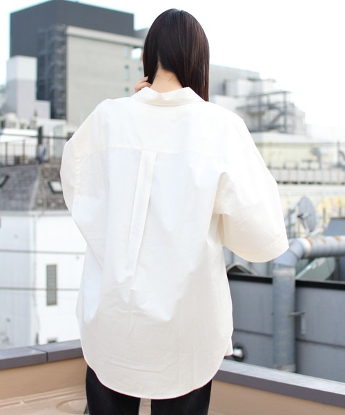 THE SHINZONE（ザ　シンゾーン）の「THE SHINZONE/シンゾーン　ワイドスリーブシャツ　WIDE SLEEVE SHIRT　22MMSBL10（シャツ/ブラウス・レディース・イエロー/ブルー/ホワイト・36）」の8枚目の写真